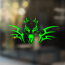 Spiked Dragon Tribal Style Universal Vinyl Decal Sticker_3