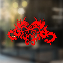 Two Dragons Abstract Ornament Universal Vinyl Decal Sticker_2