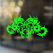 Two Dragons Abstract Ornament Universal Vinyl Decal Sticker_3