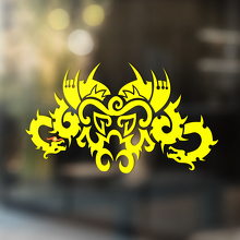 Two Dragons Abstract Ornament Universal Vinyl Decal Sticker_4