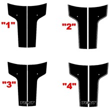 2008 - 2014 Dodge Challenger 10 piece Rally Stripe Decal Kit 2