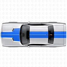 Dual Stripes Hood Roof Trunk Vinyl Decal Sticker for Dodge Challenger 2008-2014_2