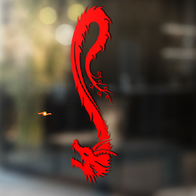 Writhing Chinese Dragon Universal Vinyl Decal Sticker_2