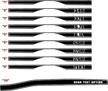 Style Full Lower Bodyline Stripe Vinyl Decal Sticker for Dodge Challenger 2