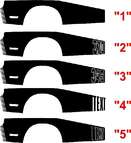 Billboard Side Stripe Kit for Dodge Challenger