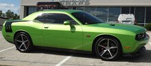Retro Hockey Stripe Kit decals stickers for 2008 - 2020 Dodge Challenger 2