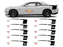 Retro Hockey Stripe Kit decals stickers for 2008 - 2020 Dodge Challenger 3