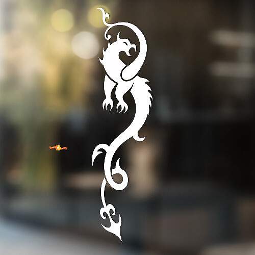 Dragon Medieval style Universal Vinyl Decal Sticker_1