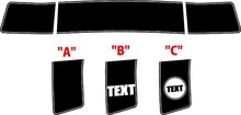 2008 & Up Dodge Challenger Drag Pack Style Side Stripe Sticker Decal Kit 2