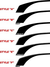 2010 - 2015 Chevrolet Camaro Retro Style Hockey Side Stripes 2