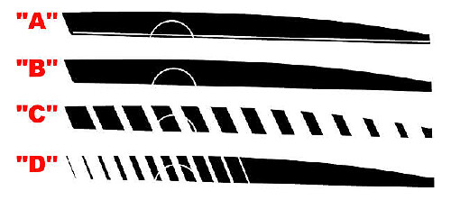 2010 - 2015 Chevrolet Camaro Full Side Upper Body line Accent Stripes