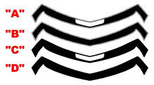 Ss New Style Front Nose Stripe Decals for Vinyl Decal Sticker for Chevrolet Camaro 2