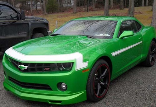 2010 - 2013 Chevrolet Camaro 68' Style Nose/ Fascia Accent Stripe 1