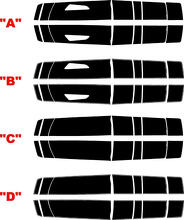 2016 & Up Chevrolet Camaro SS Convertible Factory Style Twin Rally Hood, Trunk  & Spoiler Stripes 2