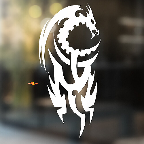 Tribal Style Dragon Universal Vinyl Decal Sticker