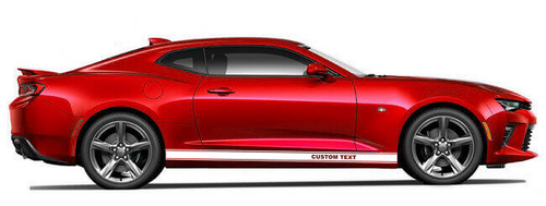 Custom Lettering Stripes Rocker Panel Vinyl Decal Sticker for Chevrolet Camaro 2016-2024