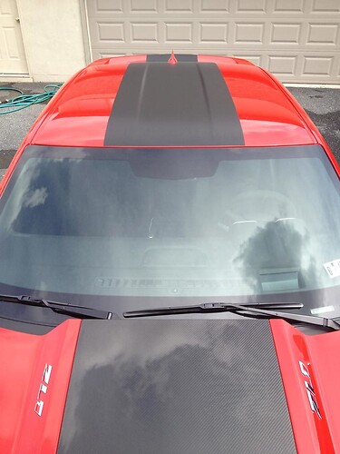 ZL1 Style Broad Center Stripe Kit Hood Roof Trunk Rear Spoiler Vinyl Decal Sticker for Chevrolet Camaro 2010-2024