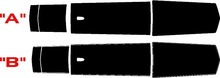 2010 & Up Chevrolet Camaro ZL1 Style Hood, Roof, Trunk & Spoiler Stripe Kit 3