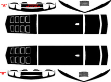 2010 & Up Chevrolet Camaro Hot Wheels Style Rally Stripe Kit with front & rear fascia Blackouts 2