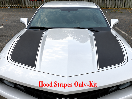 Outer Edge Stripe Pair Hood Vinyl Decal Sticker for Chevrolet Camaro 2010