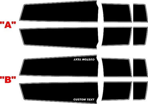 Convertible Concept Rally Stripes Hood Trunk Vinyl Decal Sticker for Chevrolet Camaro 2010-2015
