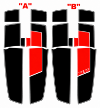 45th Anniversary Style Asymmetric Rally Stripe Kit Hood Trunk Vinyl Decal Sticker for Chevrolet Camaro 2010-2024_2
