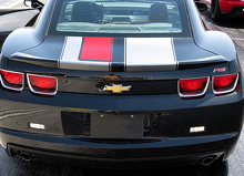 45th Anniversary Style Asymmetric Rally Stripe Kit Hood Trunk Vinyl Decal Sticker for Chevrolet Camaro 2010-2024_3
