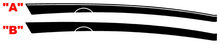 2010 - 2015 Chevrolet Camaro Full Upper Side Devil Tail Accent Stripes 2