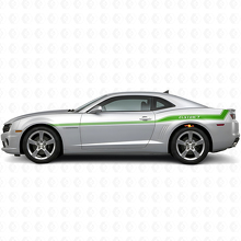 Custom Curved Outline Side Stripes Vinyl Decal Kit for Chevrolet Camaro 2010-15_3