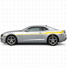 Custom Curved Outline Side Stripes Vinyl Decal Kit for Chevrolet Camaro 2010-15_5