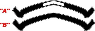 2010 - 2013 Chevrolet Camaro 1967 SS Style Front Nose Stripe