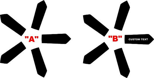 2010 & Up Chevrolet Camaro 19" Wheel Insert Accent Vinyl Decals Stickers 