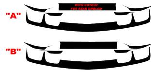2010-2013 Chevrolet Camaro tronco posteriore e cavità della fascia Blackout Kit decalcomanie