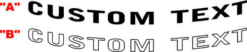 Custom Lettering Banner Windshield Vinyl Decal Sticker for Chevrolet Camaro 2010-2024