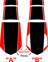 50th Anniversary Style Center Accent Stripe Kit Hood Trunk Vinyl Decal Sticker for Chevrolet Camaro 2010-2024_2