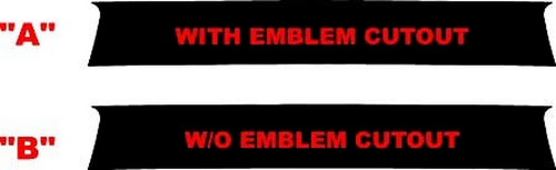 Rear Blackout Trunk Vinyl Decal Sticker for Chevrolet Camaro 2016-2024