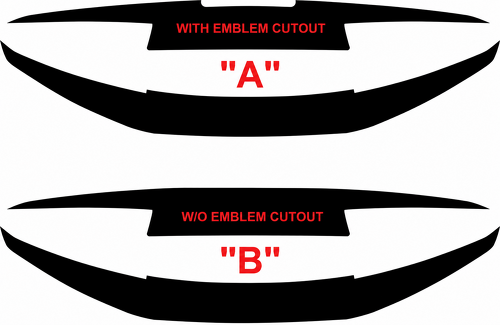Rear Bumper Blackout Combo Kit Trunk Vinyl Decal Sticker for Chevrolet Camaro 2016-2024