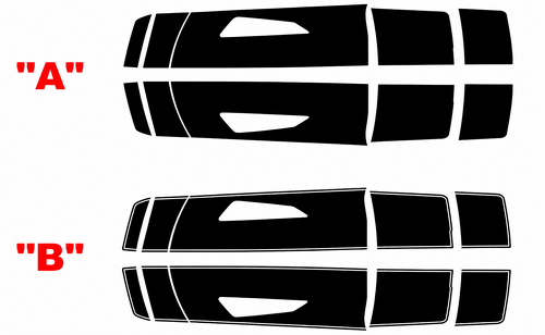 Factory Style Twin Rally Stripe Kit Hood Trunk Rear Spoiler Vinyl Decal Sticker for Chevrolet Camaro SS 2016-2024