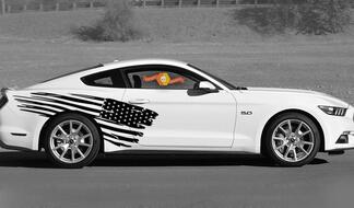 Side Accent American Flag Stripe Kit Universal Fit for many Vehicles