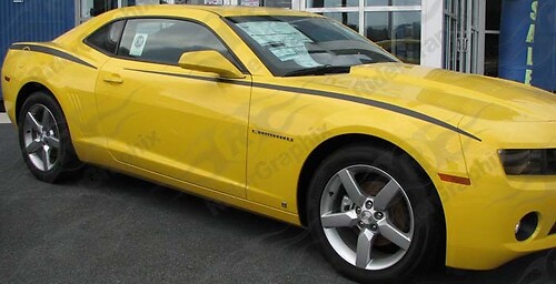 2010 - 2015 Chevrolet Camaro Upper Fender Accent Stripes Vinyl Decals Stickers 
