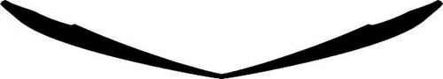 Fascia Blackout Front Grille Vinyl Decal Sticker for Chevrolet Camaro 2010-2013