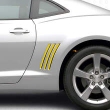 Blackout Rear Quarter Panel Stripes Vinyl Decals Kit for Chevrolet Camaro 2010-2015_5