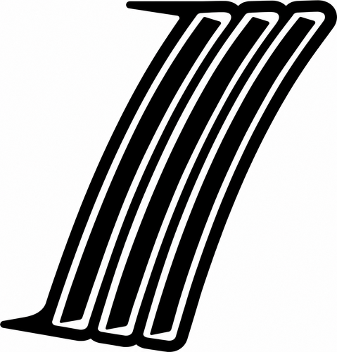 Triple Vent Inside Outside Combo Pair Rear Fender Vinyl Decal Sticker for Chevrolet Camaro 2010-2015