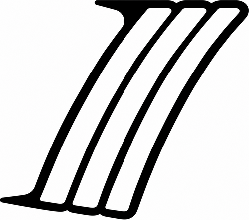 Triple Outer Vent Accent Pair Rear Fender Vinyl Decal Sticker for Chevrolet Camaro 2010-2015