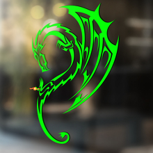 Fairytale Huge Wings Dragon Universal Vinyl Decal Sticker_3