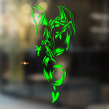 Flying Curved Dragon Universal Vinyl Decal Sticker_3