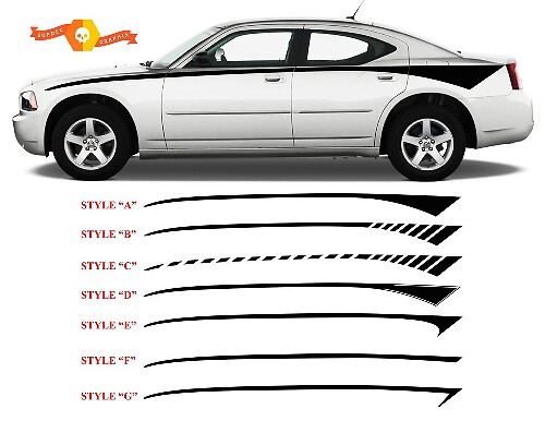 Front Bodyline Stripe Kit for Dodge Charger