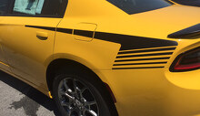 Hockey Style Quarter Panel Stripe Vinyl Decal Kit for Dodge Charger 2015+_2