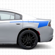 Hockey Style Stripes Bedside Vinyl Decal Sticker for Dodge Charger 2015-2026_2