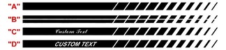 2011 -2014 Charger Rocker Panel Stripe Kits